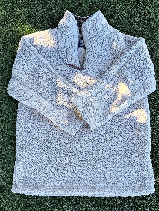 Live Oak Brand Other - Live Oak Brand Quarter-Zip Sherpa Fleece Pullover White Youth Large